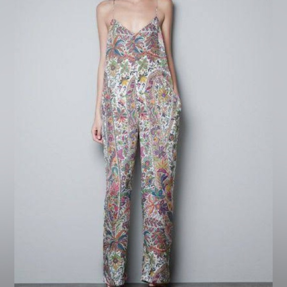 Zara S Paisley Ultralight Jumpsuit